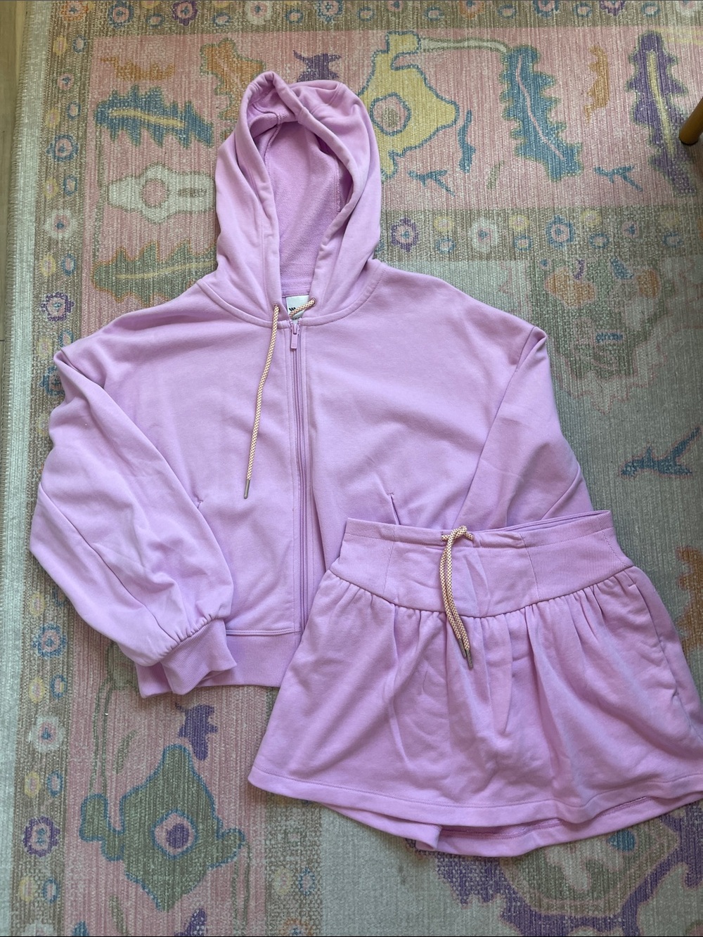 Target Lilac Hooded Zip Sweatshirt & Shorts Set